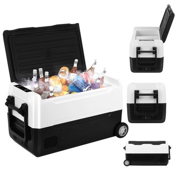 LODÓWKA TURYSTYCZNA 45L ELEKTRYCZNA SAMOCHODOWA 12/24V 230V - 72x44x39cm
