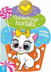 Cukierkowe kociaki kolorowanka z naklejkami