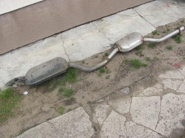 Mercedes W124 Выхлопная система, последний и средний глушитель