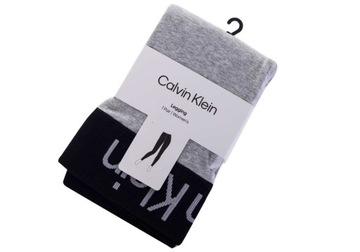 CALVIN KLEIN LEGGINSY DAMSKIE BAWEŁNIANE GRAY r. S