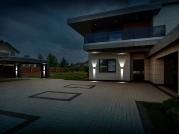 Kinkiet LED regulowany kąt 2x3W barwa ciepła IP54 szary CILINDER LEDline
