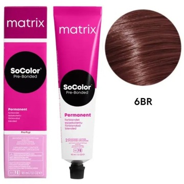 Matrix SoColorBeauty 6BR Ciemny Blond Brązowo Czer