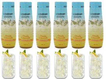 6x SYROP KONCENTRAT LEMONIADA DO SATURATORA SODASTREAM 9L NAPOJU z 440ml