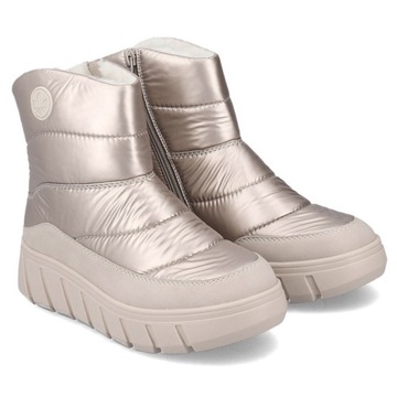 Śniegowce botki damskie Rieker Y3552-31 BEIGE ciepłe R.40