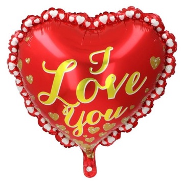 Balon foliowy serce I LOVE YOU czerwone 55 cm HEL