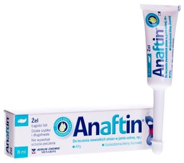 Anaftin, żel do leczenia zmian w jamie ustnej 8 ml