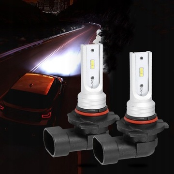 2X ŻARÓWKA LED 9005 HB3 72W 6000K BIAŁA