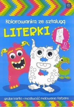 Kolorowanka ze sztalugą INTERDRUK A4 Literki