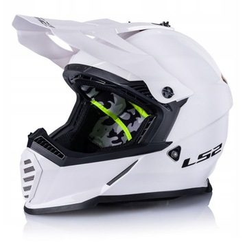 Kask motocyklowy LS2 MX437 Fast Evo Solid r. M biały