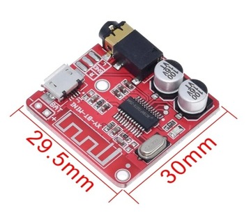 Модуль мини-стереоаудиоприемника Bluetooth 5.0 с разъемом MP3 3,5 мм