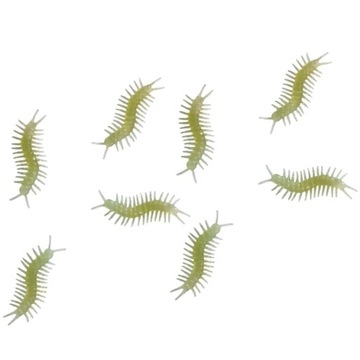 STONOGI świecące HALLOWEEN robak OZDOBA 6cm 8szt