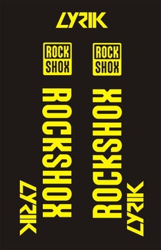 LYRIK ROCK SHOX naklejki na amortyzator widelec