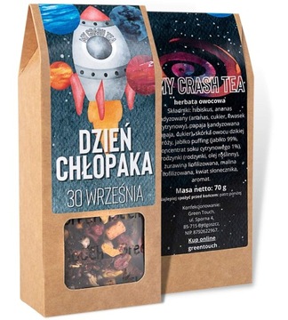 Prezent na dzień chłopaka pudełko z MY CRASH TEA