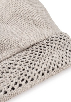 BERET DAMSKI KLASYCZNY ZIMOWY PRODUKT POLSKI MAJKA ELEGANCKI BEŻOWY BEŻ