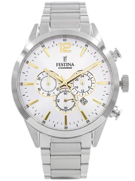 MĘSKI ZEGAREK FESTINA F20343/1 CHRONOGRAF PUDEŁKO