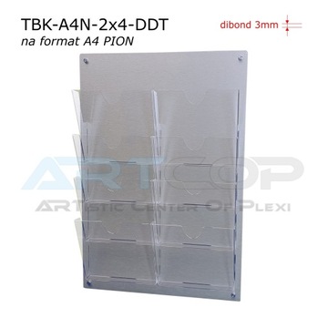 Tablica na Kartki A4 x8 kieszeń z plexi, ORGANIZER