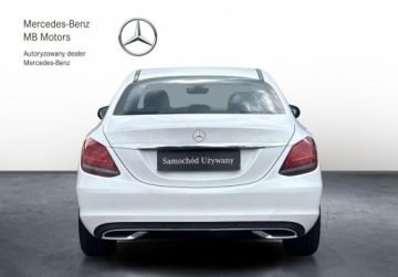 Mercedes Klasa C W205 Limuzyna Facelifting 1.6 C160 129KM 2019 Mercedes-Benz Klasa C SalonPL 9G Nawigacja Kamera LED Alufegi Czujniki Par, zdjęcie 22