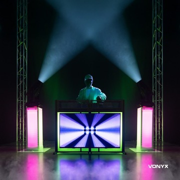 Stanowisko DJ Stół DJ Biurko DJ pulpit DJ-Booth Pro z uchwytem na TV+ torba