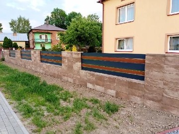 Ogrodzenie przęsło płot panel 120x200 Antracyt 1mb