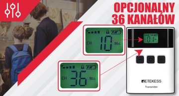 Retekess TT122 Guide System, Система аудиогидов, 150M, 2,4 ГГц