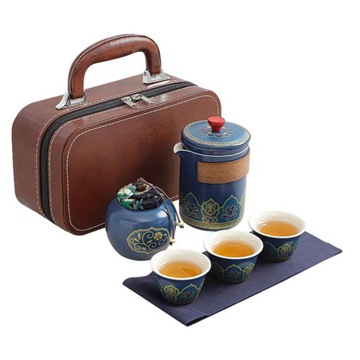 Podróżny zestaw do herbaty Filiżanki do herbaty Ceramiczny zestaw do herbat