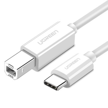 ЗЕЛЕНЫЙ КАБЕЛЬ ДЛЯ ПРИНТЕРА USB C НА USB B 480 Мбит/с ПРОЧНЫЙ 1 М