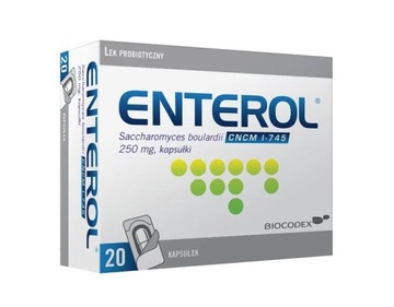 ENTEROL 250mg 20 KAPSUŁEK PROBIOTYK / BIEGUNKA