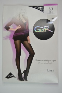 Rajstopy lycra 40 den Laura Gatta, nero 3-M