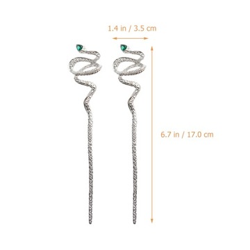 Заколки для волос для девочек в Китае Змея 2 шт.