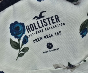 Hollister Koszulka Męska w Kwiatki Logowana / M