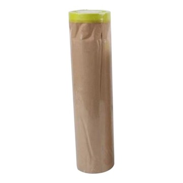 Wstępnie przyklejona taśma maskująca Taśma malarska w rolce 15M Papier ochronny Farba 55cm