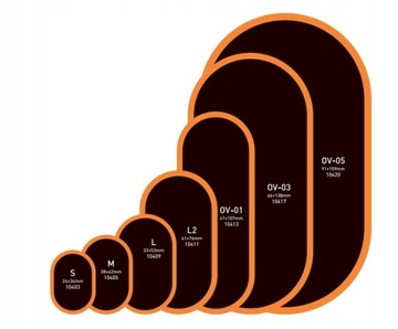 Łatka łatki do dętek R 25mm 100 szt MARUNI