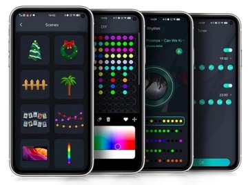 РОЖДЕСТВЕНСКИЕ ОГНИ LED RGB BLUETOOTH УМНОЕ ПРИЛОЖЕНИЕ ДИСТАНЦИОННОЕ ПРИЛОЖЕНИЕ 10M 100 ШТ.
