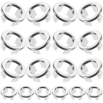 20 SZT. PIERŚCIENI PRZELEWOWYCH PLASTIKOWEGO WYKOŃCZENIA UMYWALKI