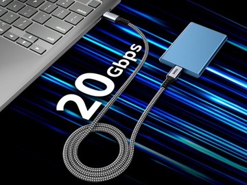 КАБЕЛЬ USB C БЫСТРОЙ ЗАРЯДКИ 100 Вт USB Type C 3.2 ОТ APPLE Thunderbolt 2M