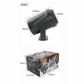 Projektor LED Light Christmas Light z 16 zdjęciami