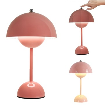 BEZPRZEWODOWA LAMPA BIURKOWA 3 KOLORY PRZYCIEMNIANIA LAMPKA NOCNA LED