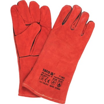 YATO rękawice spawalnicze rozm.10 /XL MIG,MAG, MMA SKÓRA WZMOCNIONA