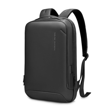 Męski PLECAK Biznesowy LAPTOP USB Czarny 17,3