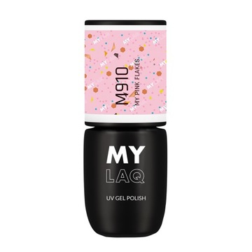 MYLAQ Różowy Lakier Hybrydowy My Pink Flakes 5 ml