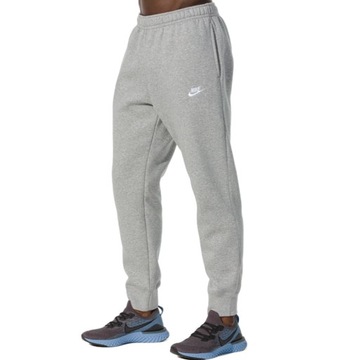 Nike Spodnie Męskie Sportswear Club Fleece Jogger Stylowe Szare XS