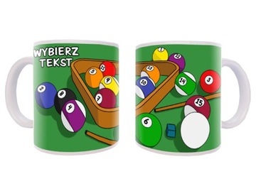 KUBEK HOBBY GRA W BILARD NA PREZENT Z IMIENIEM