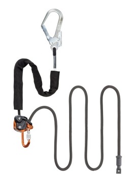 Lonża stabilizująca Climbing Technology Finch+ Steel 5m - black