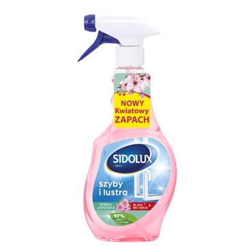 Sidolux Crystal Płyn do Szyb Kwiat Japońskiej Wiśni 500ML