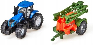 Трактор с разбрызгивателем урожая