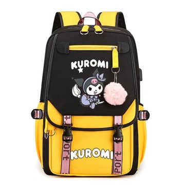 ШКОЛЬНЫЙ РЮКЗАК ШКОЛЬНЫЙ РЮКЗАК KUROMI USB A4 БОЛЬШОЙ ВОДОНЕПРОНИЦАЕМЫЙ РАЗЛИЧНЫЕ СТИЛЬНЫЕ ДИЗАЙНЫ