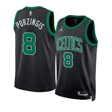 Koszulka Camiseta Hombre 2023 NBA Boston Celtics Kristaps Porzingis Negro