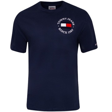 TOMMY HILFIGER KOSZULKA MĘSKA T-SHIRT NAVY r.L