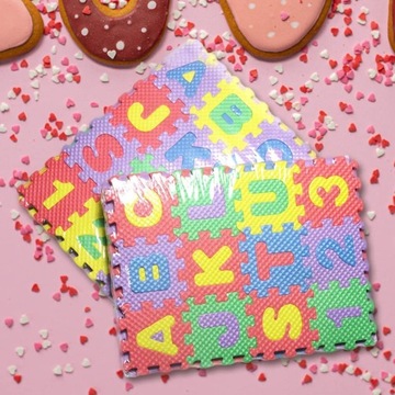 БОЛЬШОЙ КОВРИК-ПАЗЗЛ ИЗ ПЕНЫ, 36 ШТ. КОВЕР ЭВА