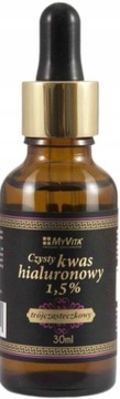 KWAS HIALURONOWY 1,5% 30ml NATURALNY CZYSTY MYVITA